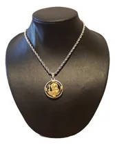 Comprar Dije, Medalla San Benito Y Cadena Tourbillon Acero Quirúrgic