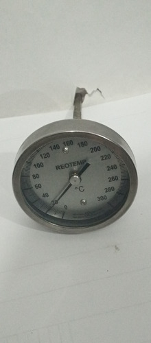 Termómetro De 0-300°c Bulbo 4    Dial 3 Marca Reotemp 