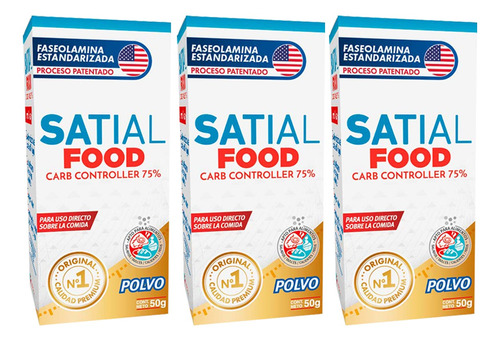 Satial Food Polvo 50g Bloquea Carbohidratos 3 Unid Openfarma