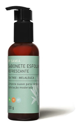 Sabonete Refrescante Esfoliante Liquido Tea Tree By Samia By
