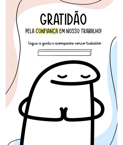 100 Tag De Agradecimento Ao Cliente Flork Meme Frases Mod 3 Cor Cartão