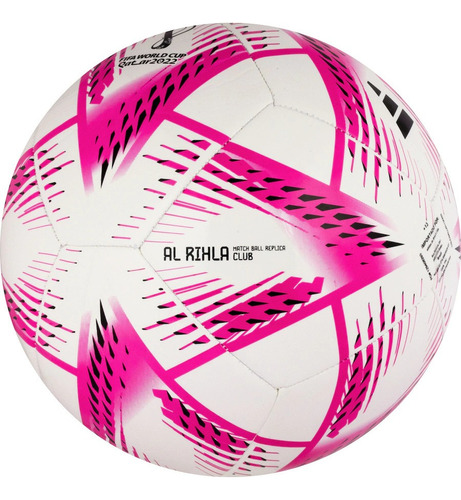 Bola De Futebol adidas Al Rihla Nº 5 Unidade X 1 Unidades  Cor Branco E Rosa