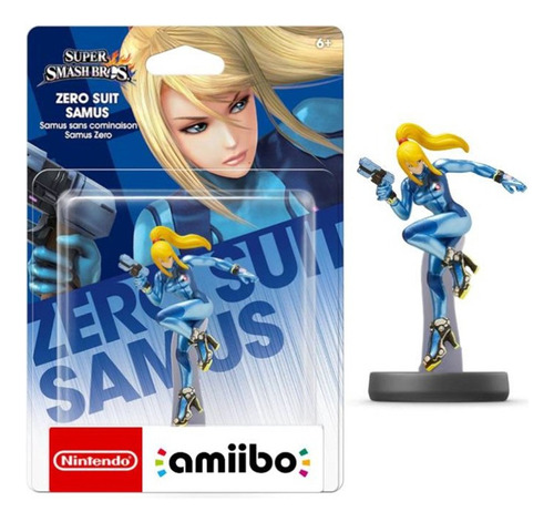 Amiibo Zero Suit Samus Super Smash Bros  Mundojuego