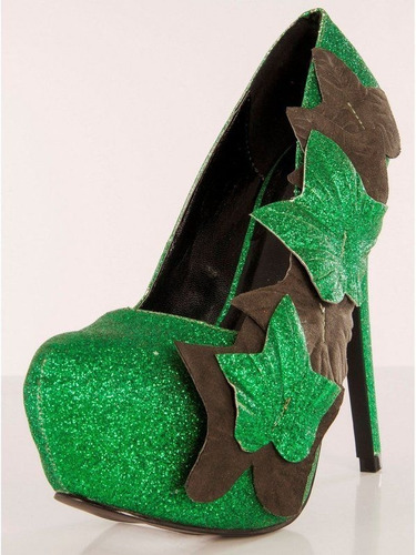 Zapatos De Hiedra Venenosa Poison Ivy Verdes Para Damas 2