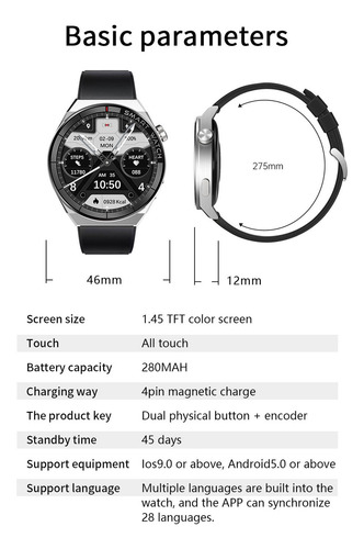 Reloj Inteligente Para Rastreador, Android, Ios, Fitness, Co