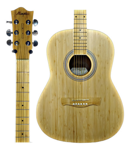 Violão Elétrico Ac Tagima Memphis All Solid Bambu Naturale Cor Natural