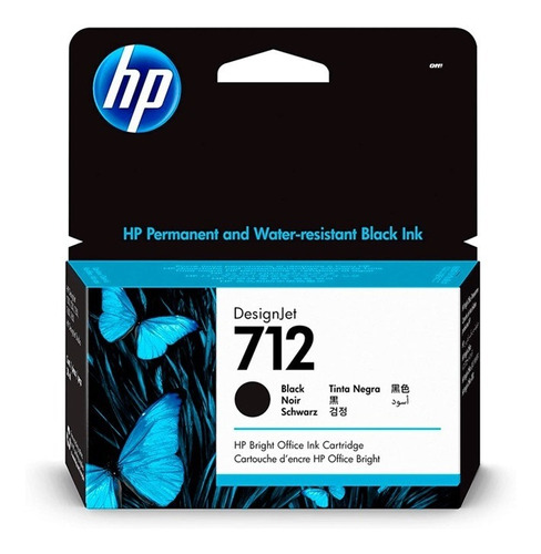 Tinta Hp 712 (3ed71a) Negro 80ml Original Alta Capacidad