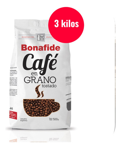 Cafe Bonafide Tostado Pack 3 Kilos