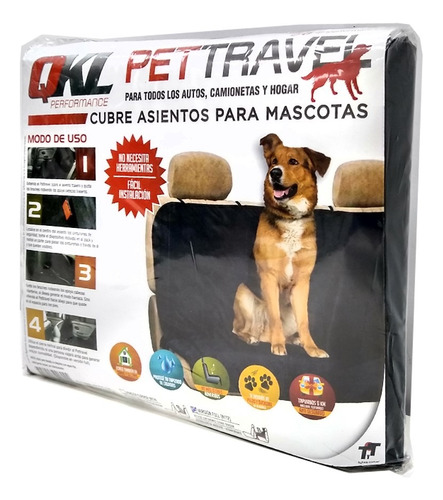 Funda Porta Mascota Cubre Asiento Impermeable Perros