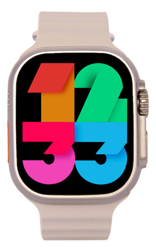 Smartwatch Reloj Inteligente Crema Smarttime Hombre Sr02 Sun