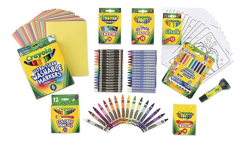 Imagen 2 de 9 de Super Juego De Arte 100 Piezas Crayola Marcador Lapiz Cra...