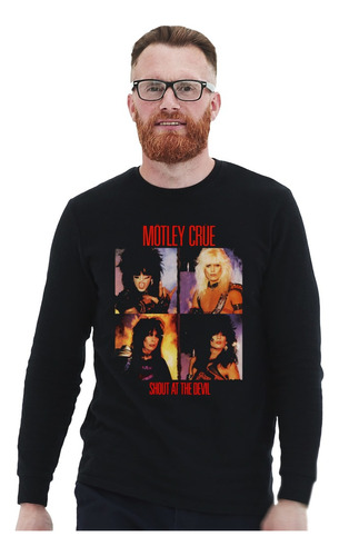 Polera Ml Motley Crue Shout At The Devil 2 Rock Impresión Di