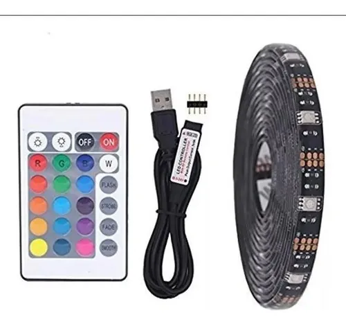comprar Tira Luces Led Rgb 5050 Usb 2mts Decoracion Tv Gamer Pc 