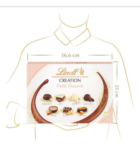Chocolate Lindt Suizo Petit Desserts Creation 413 G 2 Packs