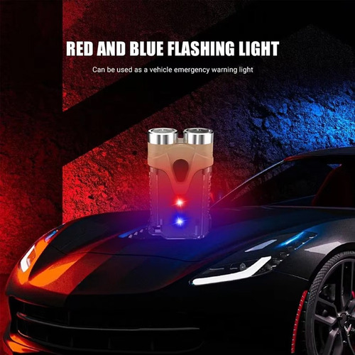 Linterna Tipo Llavero Edc, Mini Lámpara Led, Linterna Con Ca