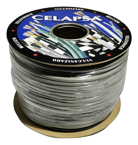 Cable Vulcanizado Extra Flexible 20awg 2x20v-f Celapsa 