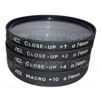 Comprar Kit Filtros Ace Close-up E Macro 74mm +1d,+2d,+4d +10d Macro