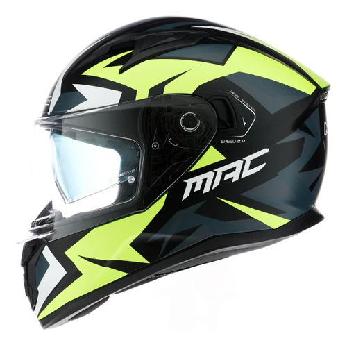 Casco Moto Visor Mac Speed 2.0 Disco Raven Cuota Devotobikes