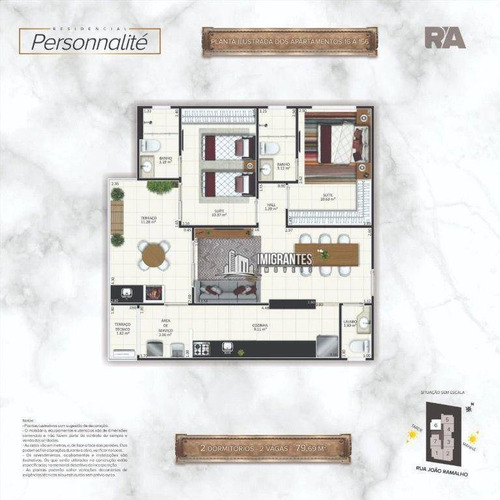 Imagem 28 de 29 de Apartamento Com 2 Suítes Na Aviação, Em Praia Grande - Ap2785