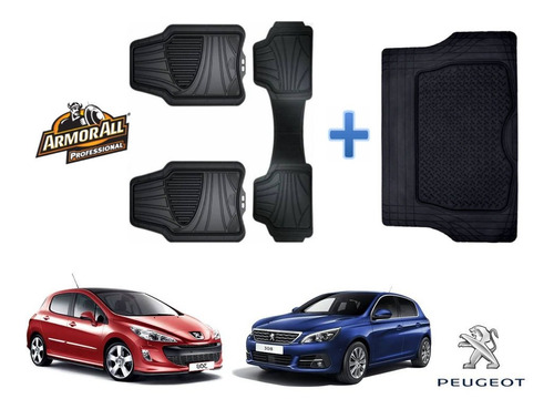 Tapetes Uso Rudo + Cajuela Peugeot 308 2010 A 2021 Armor All