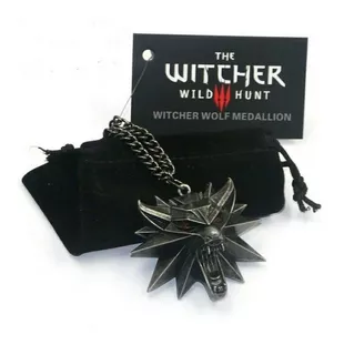 The Witcher 3 Collar Envio Gratis Jinx Original Medallon Red