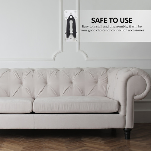 4 Conectores Robustos Para Muebles Seccionales