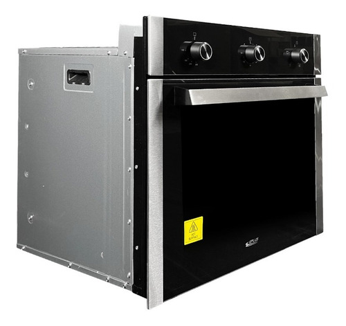 Imagen 2 de 4 de Horno A Gas/eléctrico 24 C/mecánico 110v Negro/inox Gplus