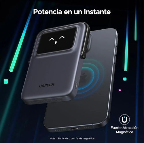 Power Bank Ugreen Magsafe Tipo C 20w Slim 5000 Mah Fast Char