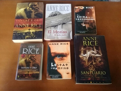 Novelas De Anne Rice. Las Crónicas Vampíricas Y Más