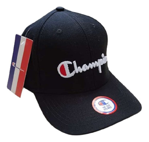 Gorra Champion Negra Visera Curva Ajustable 02