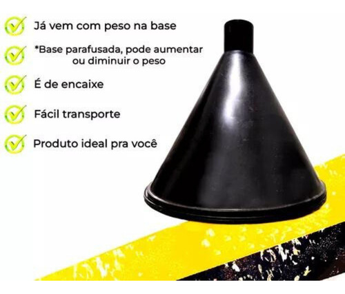 Kit 13 Pedestal Organizador Fila Zebrado Sinalizaçao 90cm