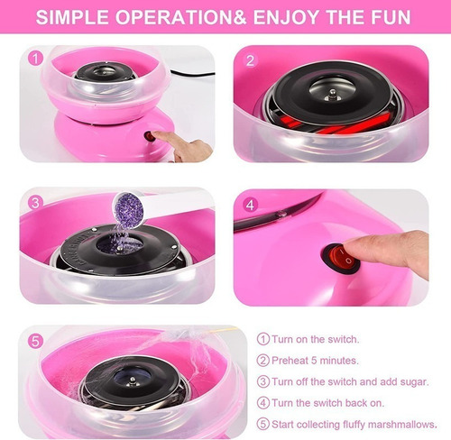 Máquina Automática De Algodón De Azúcar De Color Gift