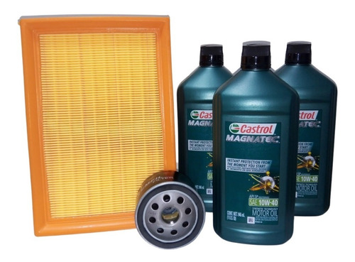 Kit Cambio Aceite Rn Kwid 10w40 Castrol Magnatec + 2 Filtros