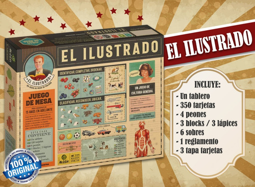 Imagen 3 de 7 de El Ilustrado Juego Mesa Maldón Cultura General Lelab 45096
