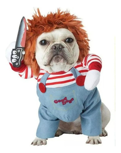 Disfraz Chucky Perros Gatos Halloween Tamaños