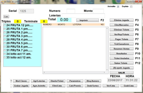 Sistema De Animalitos Sin Internet
