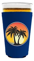 Comprar Coolie De Cristal Palm Tree Sunset Pint (azul Real)