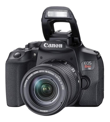 Canon EOS Rebel T8i DSLR color negro