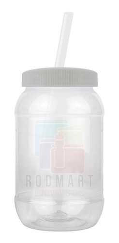 Imagen 4 de 10 de Mason Jar,bules,dulcero 500ml Tapa Popote 40 Piezas Lisas