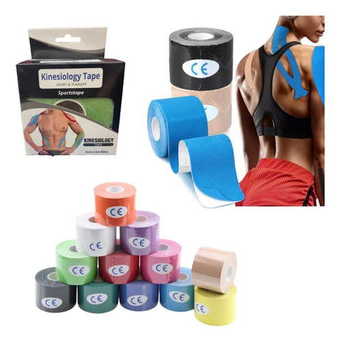 Cinta Kinesiológica Tape Neuromuscular Altletica 5cm