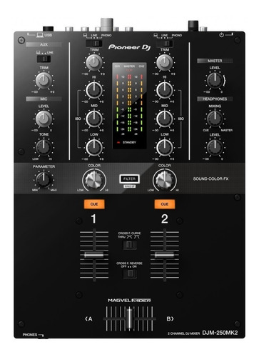 Pioneer Djm250 Mk2 Mixer Dj 2 Canales Efectos Placa Usb