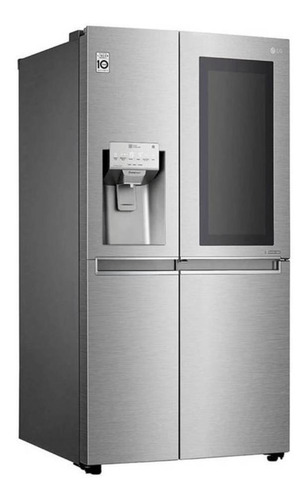 Heladera con freezer inverter LG LS74SXSX color stainless steel con capacidad de 690L 220V