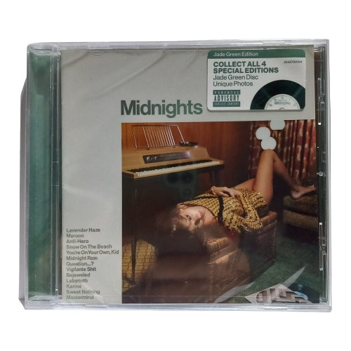 Taylor Swift Midnights Jade Green Edition Cd Nuevo Musicoviy