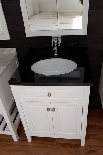 Imagen 2 de 6 de Mueble De Baño 65x56 Mod 569- Mesada De Marmol Y Espejo