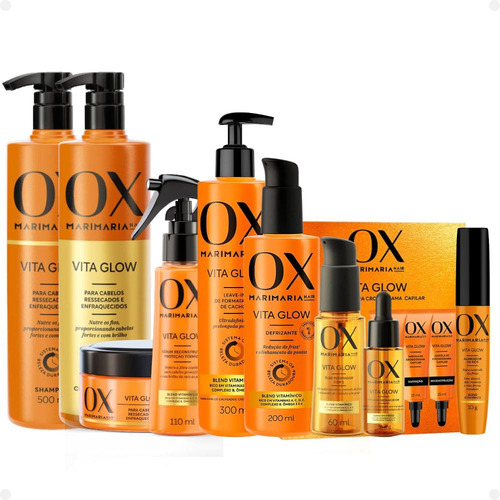 Kit Ox Mari Maria Hair Vita Glow Com 10