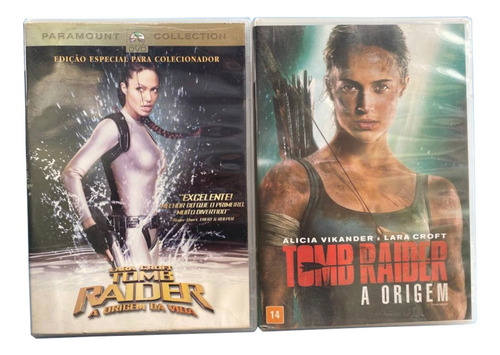 Tomb Raider 2001  E Tomb Raider 2018 Dvds Originais Usados