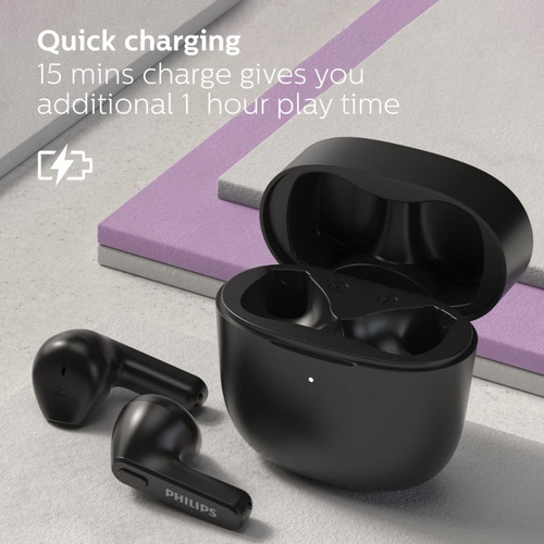 Philips Tat2236bk Auriculares Inalámbricos Bluetooth Ne /vc Color Negro