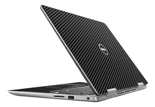 Skin Adesiva Para Notebook Dell Vostro 5490 (p116g) Cor Fibra De Carbono Preta