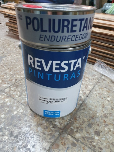 Esmalte Brillante Verde Poliuretanico 4 L Revesta 290