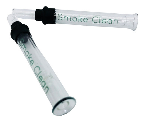 2 Pipa De Vidrio Smoke Clean 80x6mm Para Recarga Candyclub